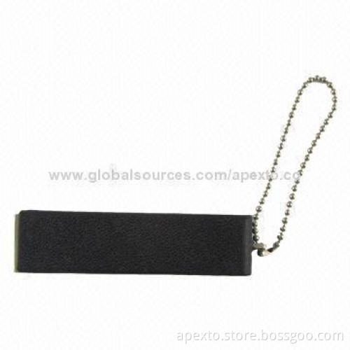 Leather USB Flash Drive, Comes with Plug-and-play Function, OEM and ODM Orders Welcomed